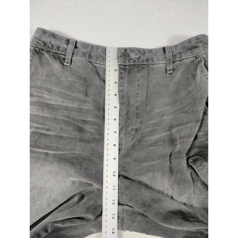 AFRM Jeans Womens 26 Gray Parker Cargo Baggy Streetwear Rave Wear Parachute Y2K